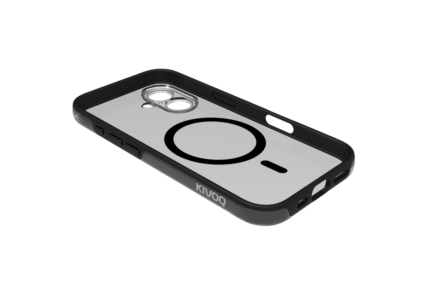 SchwarzMag StealthCase Pro,  TPU+PC Black Mag Case with Small Lens Hole for iPhone 17