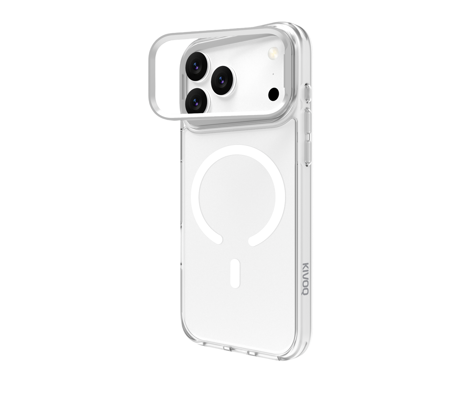 KlarMag FrameStand Pro, TPU+PC Clear Mag Case with Lens Frame Stand iPhone 18 ProMax