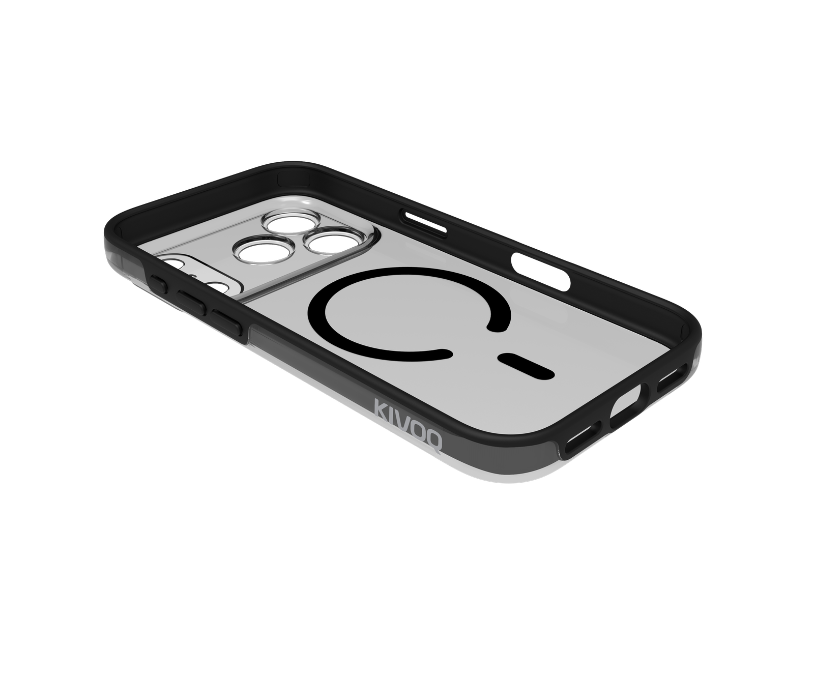 SchwarzMag StealthCase Pro,  TPU+PC Black Mag Case with Small Lens Hole for iPhone 17 Pro